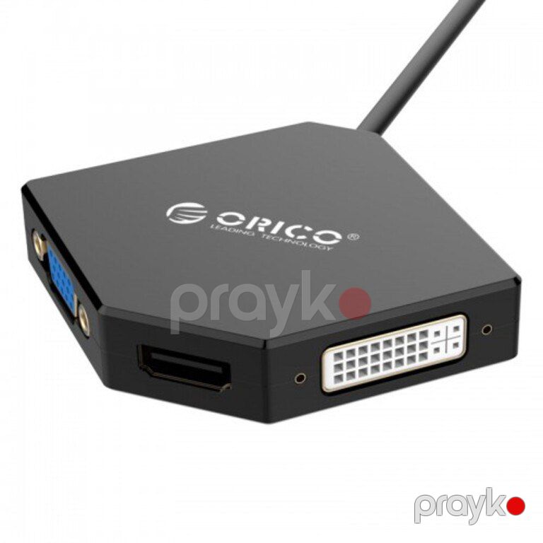 Conventor ORICO-DMP-HDV3S-BK-PRO Mini DisplayPort To HDMI (up to 4K@30 Hz) +DVI (up to 1080p@60 Hz) — Periferik cihazlar, Bakı (3)