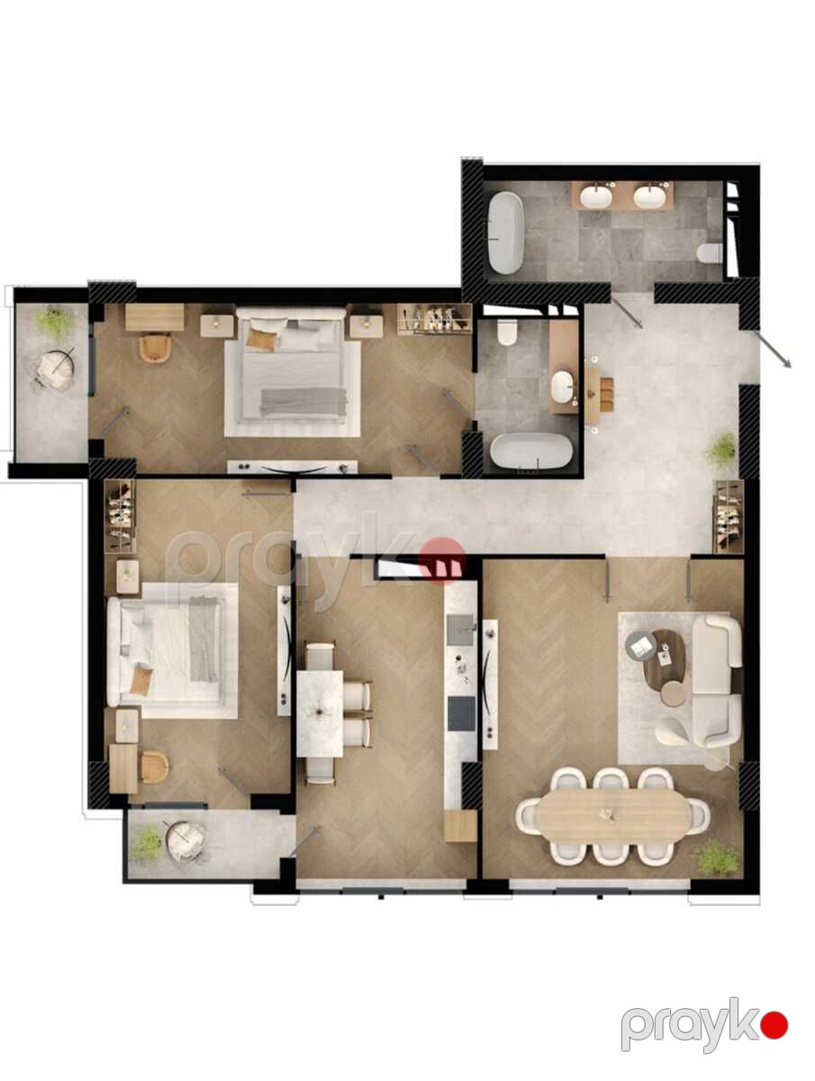 Satılır 3 otaqlı yeni tikili 146.4 m² — Mənzil, Bakı (2)