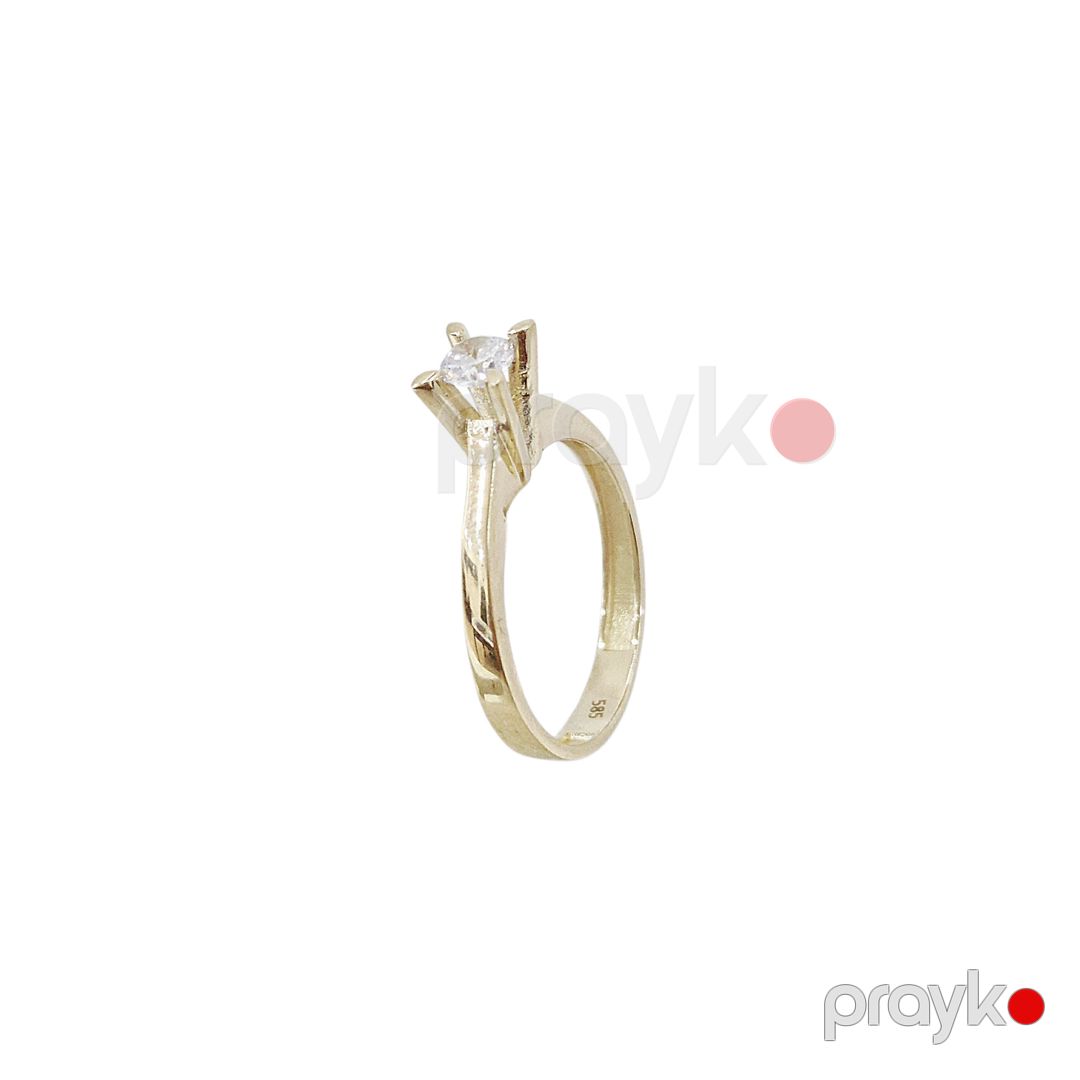 Qadınlar üçün üzük VJ264407, qızıl 585 əyar — Mallar, Bakı (2)