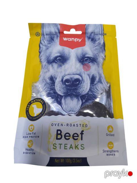 İtlər üçün məzə Wanpy Beef Steaks, 100 q — Bakı