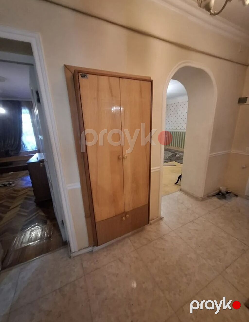 İkiqapılı divara quraşdırılan dəhliz şkafı - Material: ağac (təbii — Xol üçün, Bakı (2)