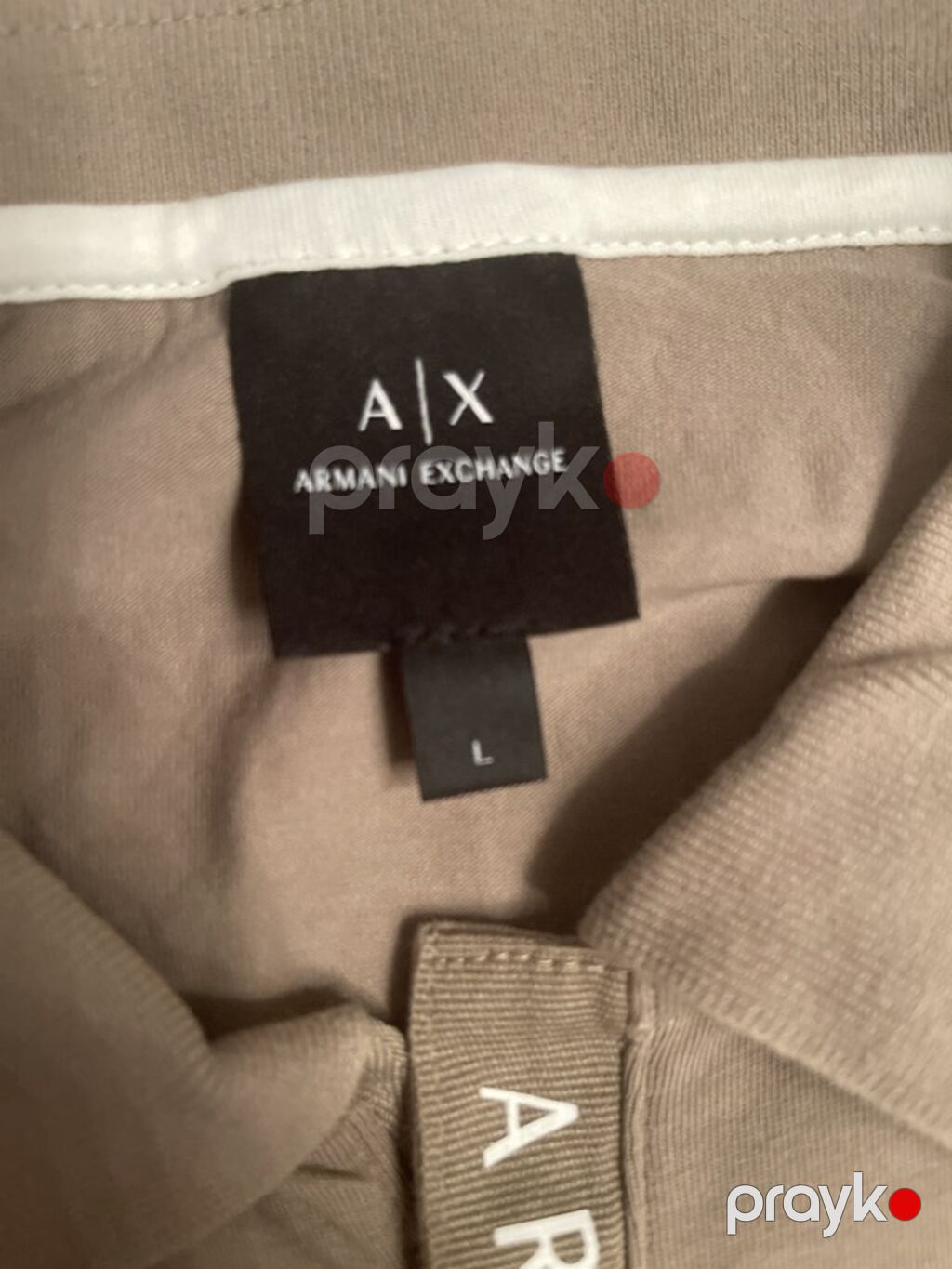 Polo köynək, Armani Exchange, L, rəng - Bej — Futbolka və polo, Bakı (2)