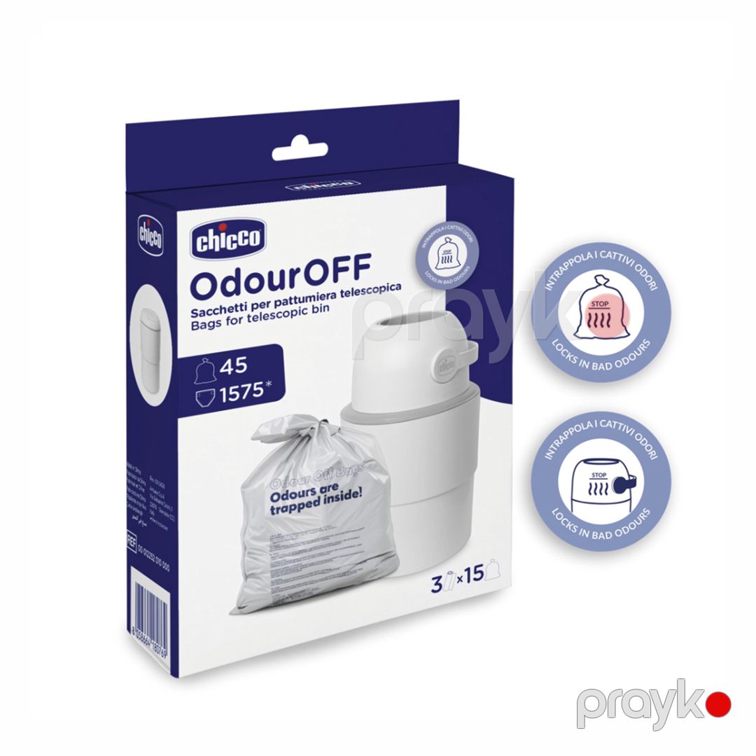 Uşaq bezləri üçün zibil qutusu Chicco Odour Off, yaşıl — Mallar, Bakı (2)