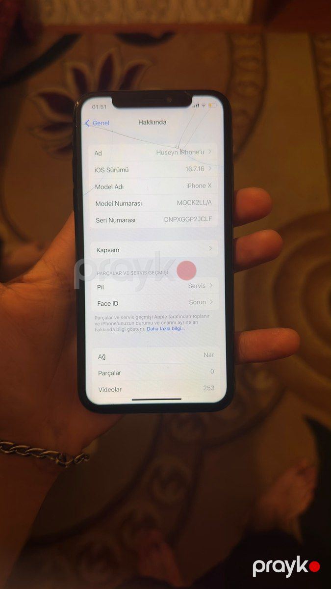 Apple iPhone X Silver 64GB/3GB — Smartfonlar, Bakı (4)