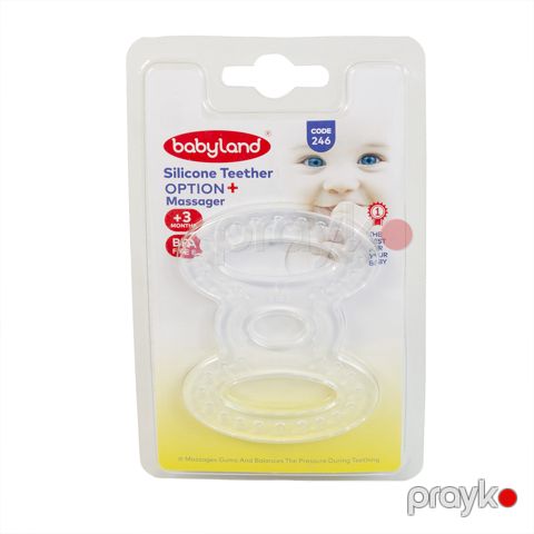 Diş oyuncağı Baby Land, körpələr üçün, ağ — Bakı