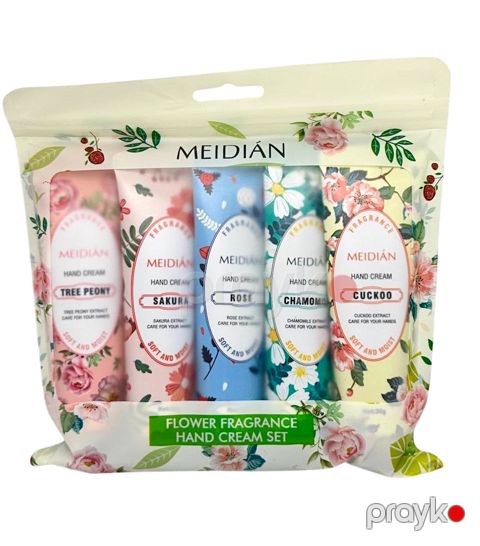 Əl üçün krem dəsti Meidian Flower Fragrance 5x30 q — Bakı
