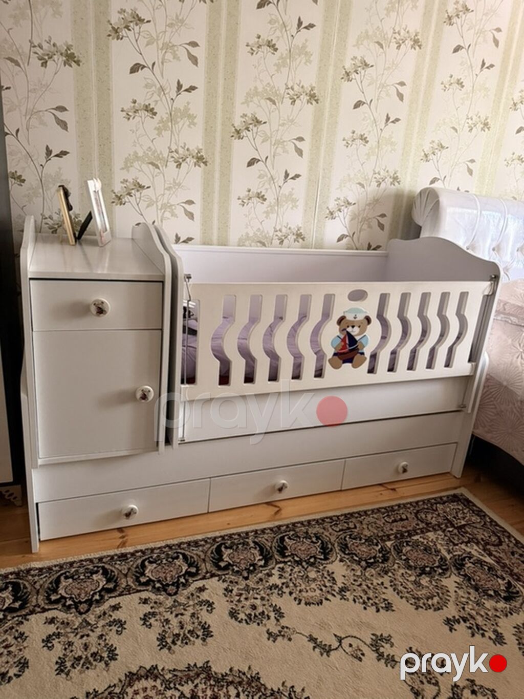 Oğlan və qız üçün, İşlənmiş, Dördbucaq, Beşik, Dəst ilə, Matras ilə, Yellənmə mexanizmi ilə — Bəşikləri, Tərtər (2)