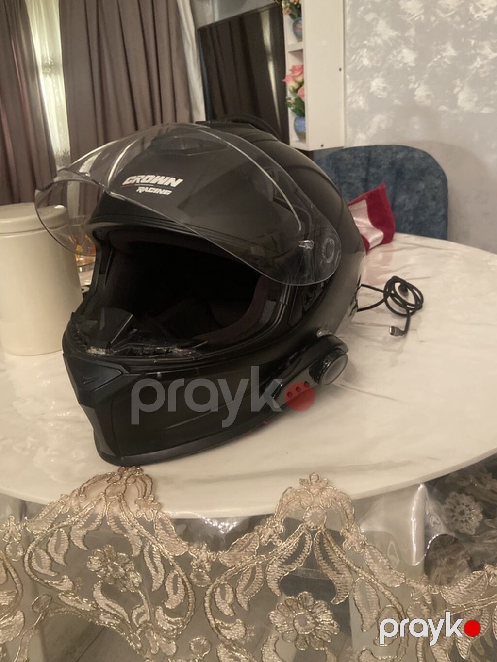 Crown Racing modul tipli motosiklet dəbilqəsi salam 2 aydı alınıb 180 — Motosiklet geyimi, Bakı (2)