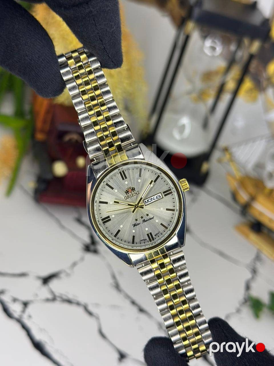 Kişilər üçün qol saatı TCS_3158 Gold-Silver/Gray — Mallar, Bakı
