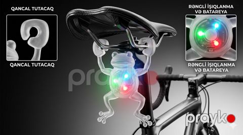 Velosiped üçün Qurbağa aksesuar gel material işıqlı — Bakı