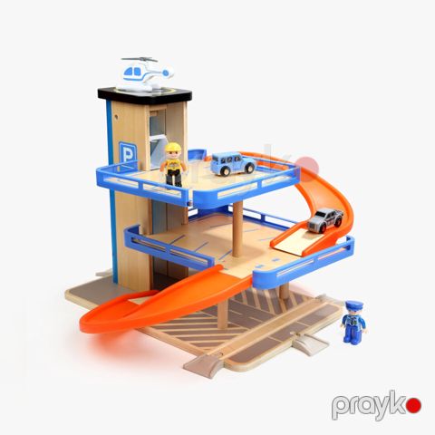 Oyun dəsti Top Bright Wooden Parking Garage 150154 — Bakı
