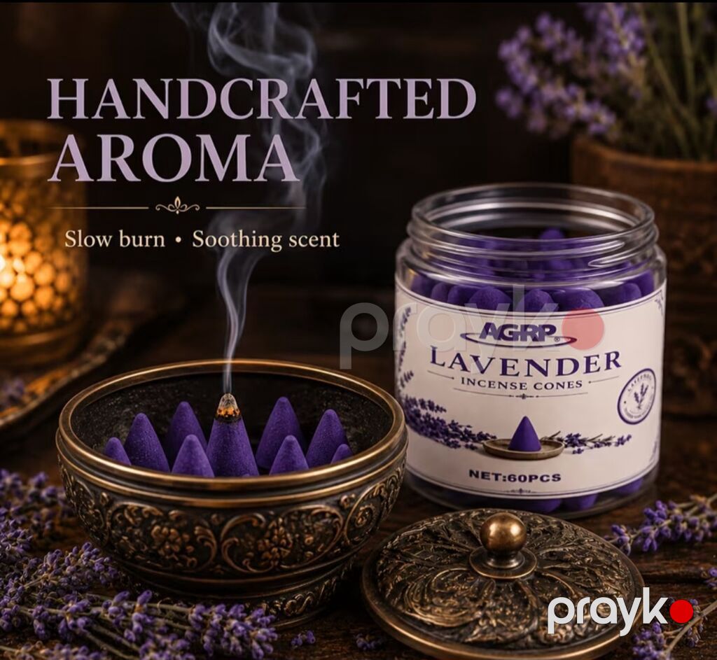 Agrp Lavender Incense Cones – lavanda ətirli tütsü konusları - Dəst — Hava sərinləşdiriciləri və qoxu neytrallaşdırıcıları, Bakı (2)