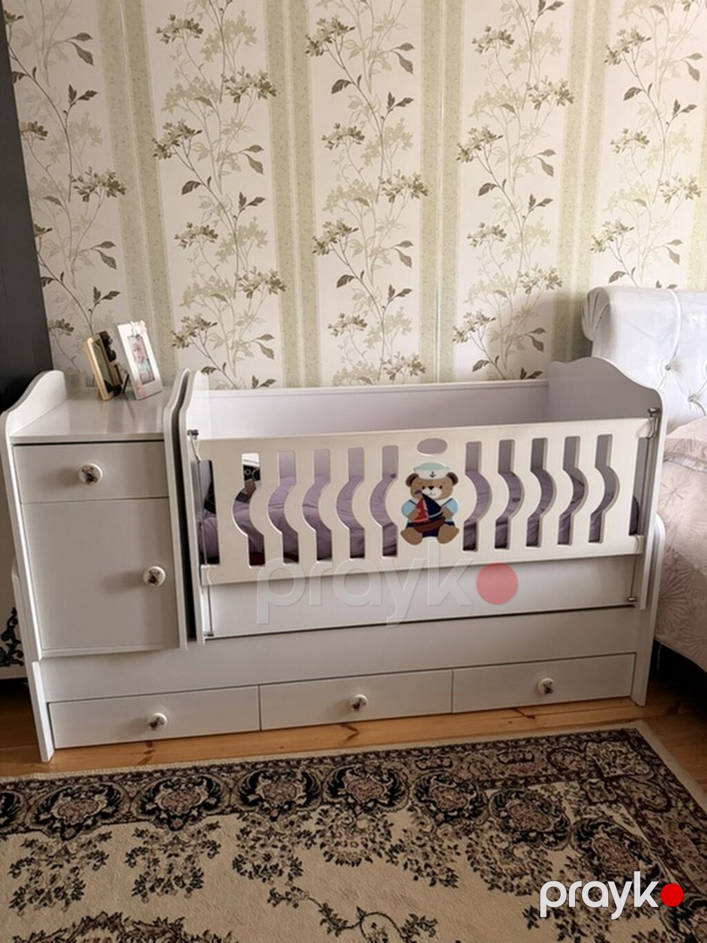 Oğlan və qız üçün, İşlənmiş, Dördbucaq, Beşik, Dəst ilə, Matras ilə, Yellənmə mexanizmi ilə — Bəşikləri, Tərtər (4)