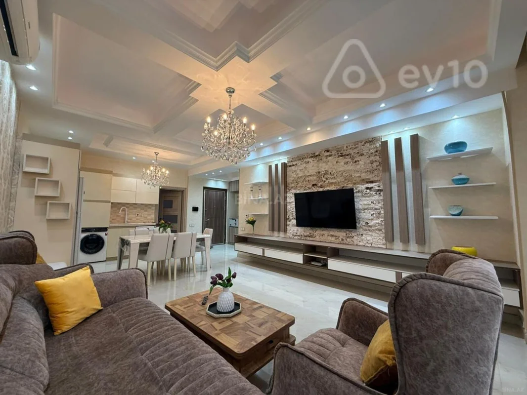 3 otaqlı mənzil, 100 m², Mərkəzi bulvar küç — kirayə — Bakı