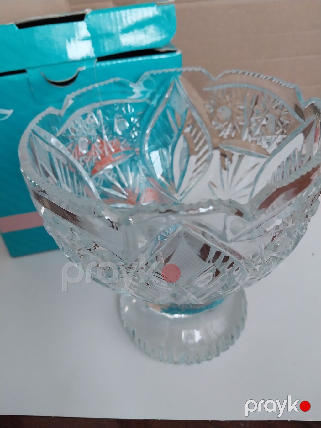 Şüşə konfet qabı – Glassform Abka “Candy Box” - Material: qalın — Süfrə qabı, Bakı (2)