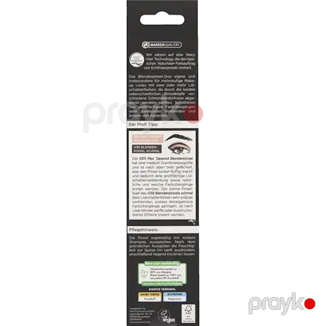 Göz kölgəsi üçün fırça dəsti For your beauty Blender Pinsel Duo — Mallar, Bakı (2)