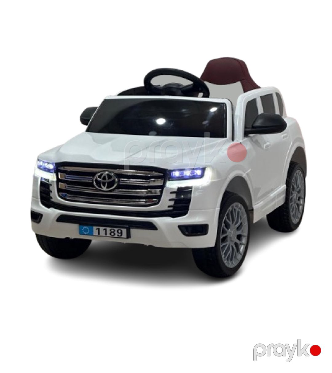 Uşaq elektrik avtomobili Land Cruiser 1189, ağ, 2+ yaş — Mallar, Bakı