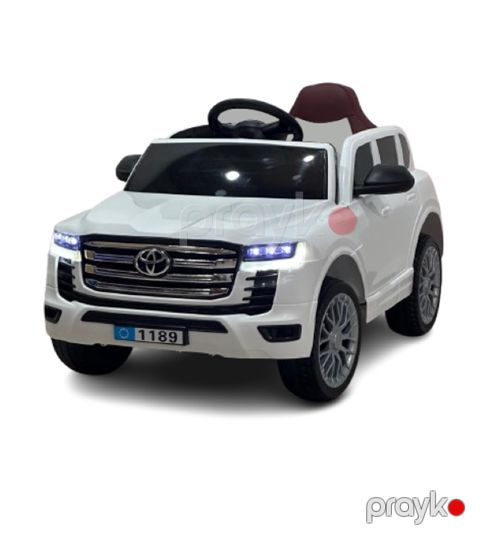 Uşaq elektrik avtomobili Land Cruiser 1189, ağ, 2+ yaş — Bakı