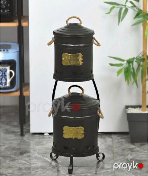Qida məhsullarının saxlanılması üçün qab dəsti 77510222, metal, 25000 ml, 2 əd — Bakı