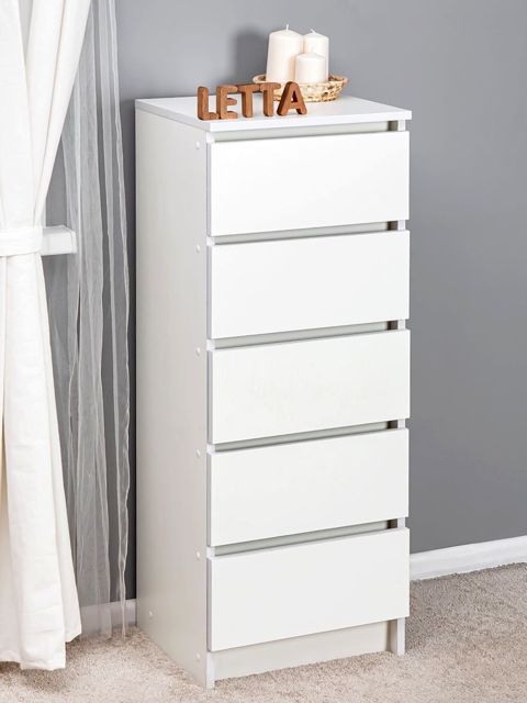Komod Letta, ağ, Ldsp, 40x35x106 sm — Bakı