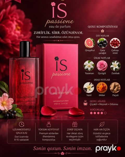 No Brand IS Passione qadınlar üçün ətir suyu, 100 ml — Bakı