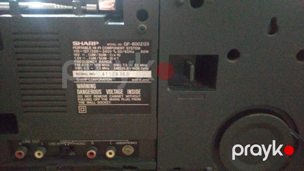 Sharp GF-800Z(D) portativ Hi-Fi komponent sistemi - İki kasetli — Digər, Bakı (3)