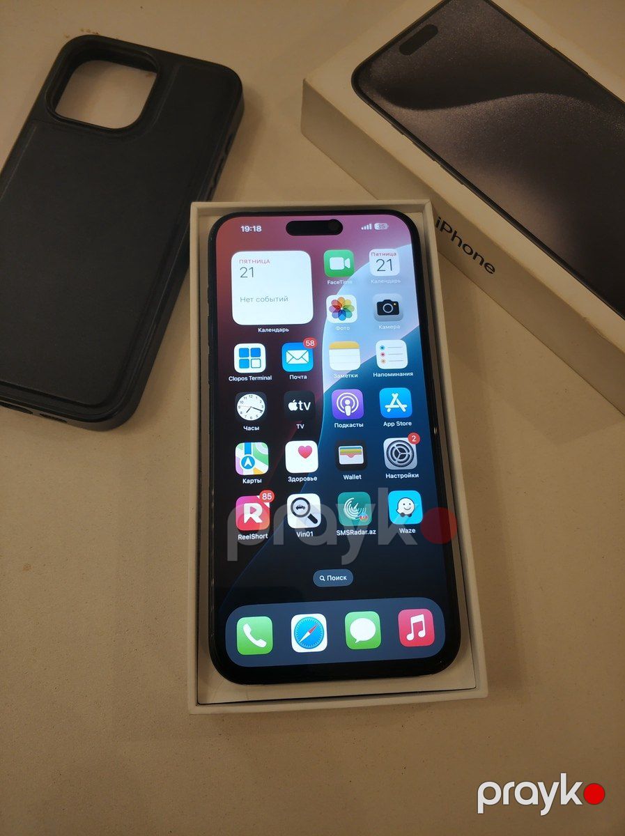 Apple iPhone 15 Pro Max Black Titanium 256GB/8GB — Smartfonlar, Gəncə (8)