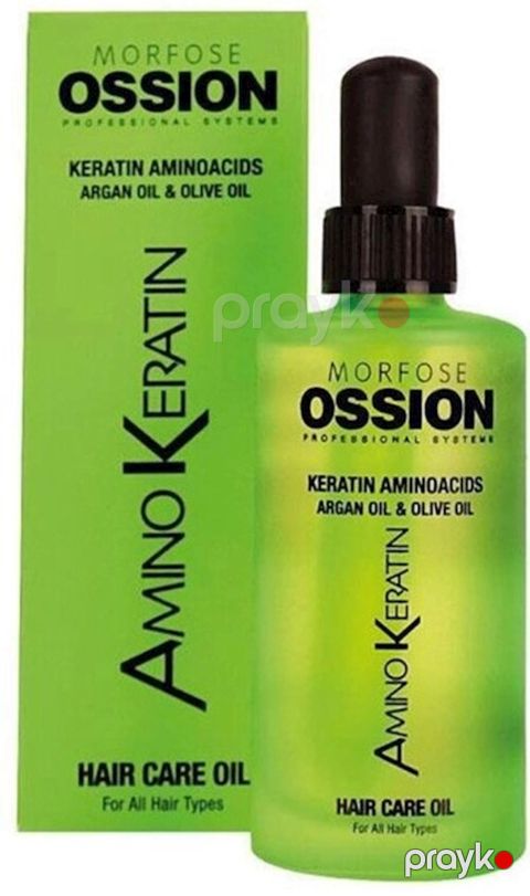 Saçlar üçün yağ Morfose Ossion Amino Keratin arqan və zeytun yağı ilə 100 ml — Bakı
