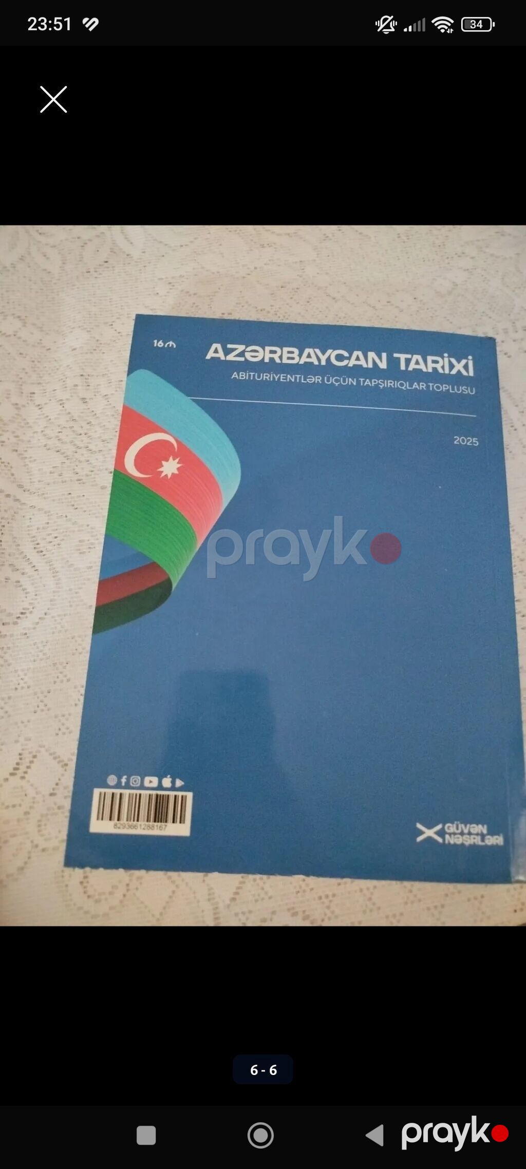 Məhsul: “Azərbaycan Tarixi – Abituriyentlər üçün tapşırıqlar toplusu” — Kitablar, Bakı (6)