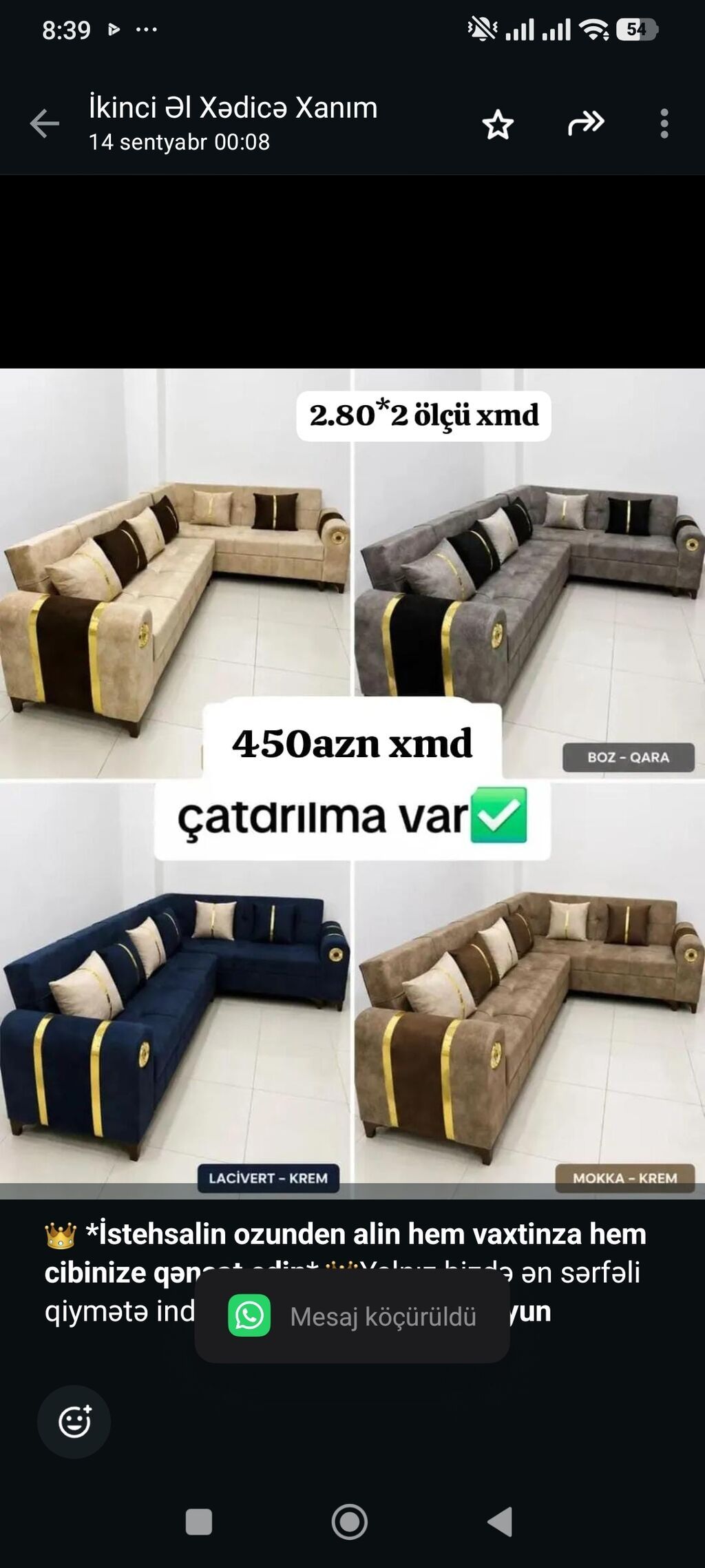 İstehsalin ozunden alin hem vaxtinza hem cibinize qənaət edin — Divanlər, Bakı