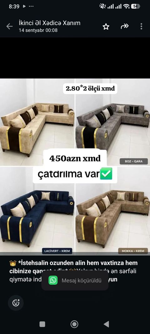 İstehsalin ozunden alin hem vaxtinza hem cibinize qənaət edin — Aişə Xanım — Sofas