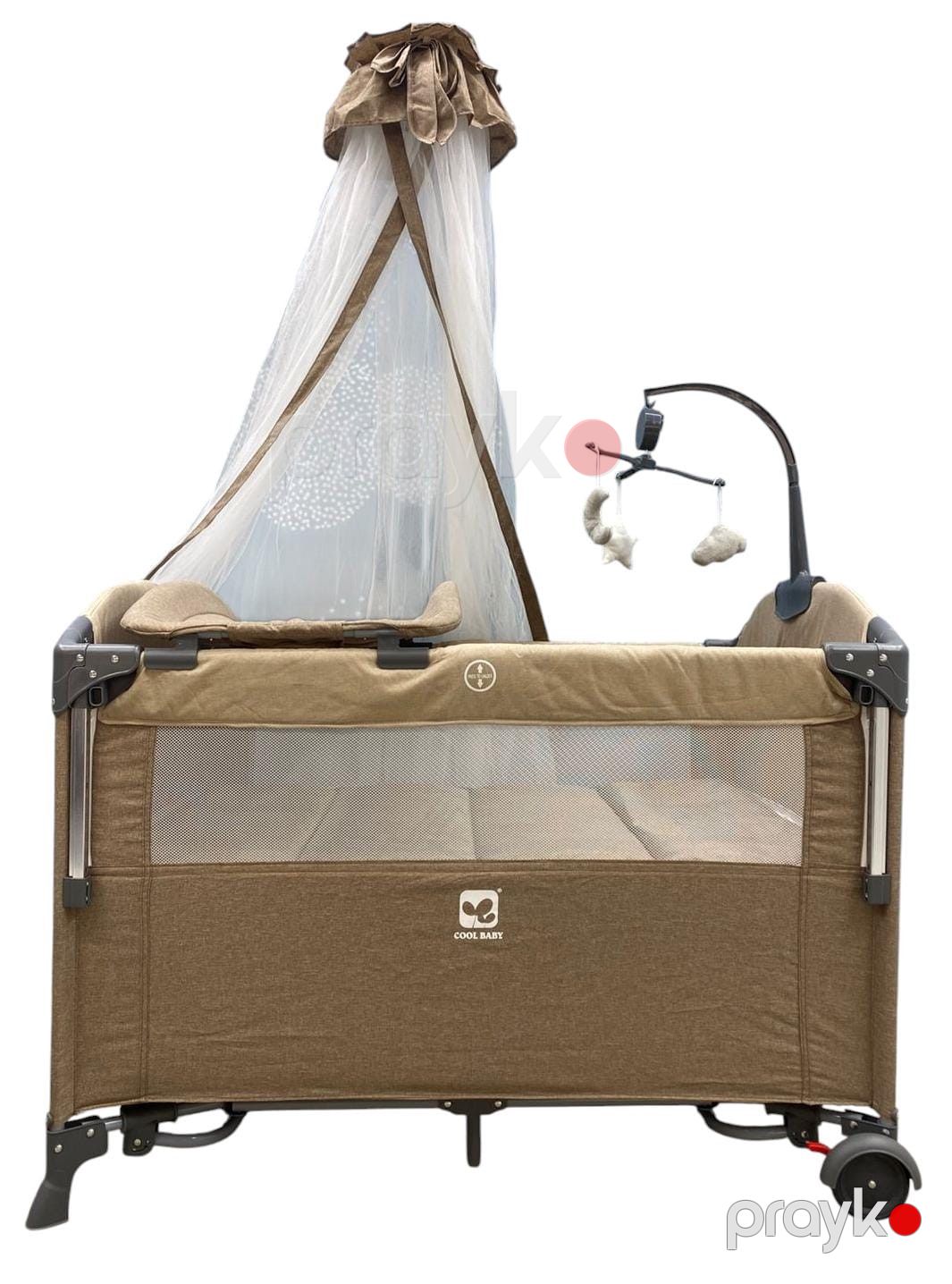 Uşaq üçün manej-çarpayı Cool Baby azr-M01, bej, 110x75x75 sm — Mallar, Bakı (2)