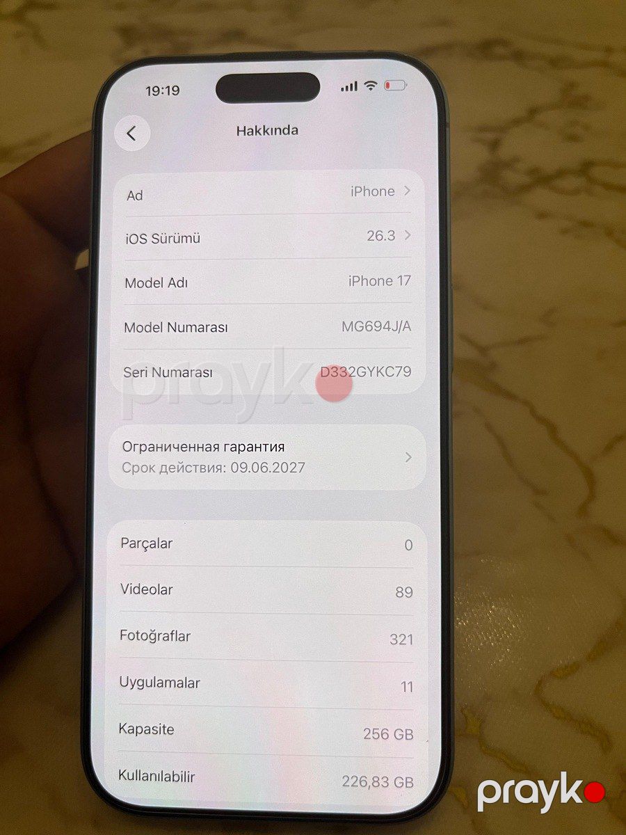 Apple iPhone 17 Mist Blue 256GB/8GB — Smartfonlar, Mingəçevir (2)