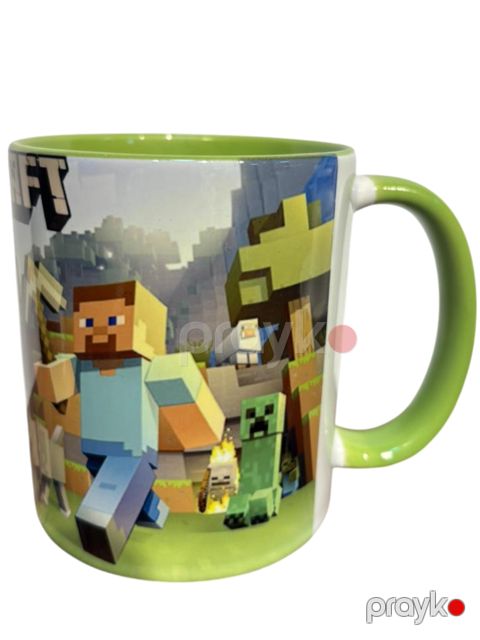 Krujka Minecraft, keramika, yaşıl, 200 ml — Bakı