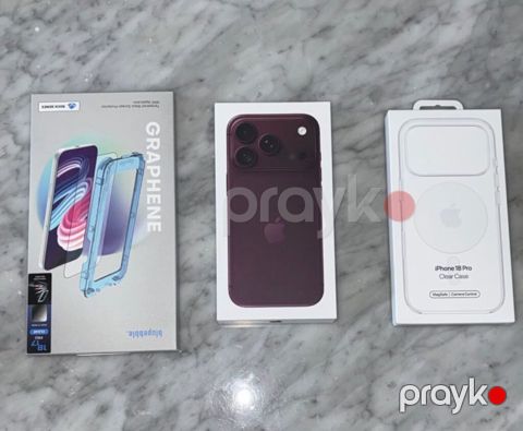 Apple iPhone 18 Pro Burgundy 256GB/12GB Rəsmi mağazadan alınıb — Bakı