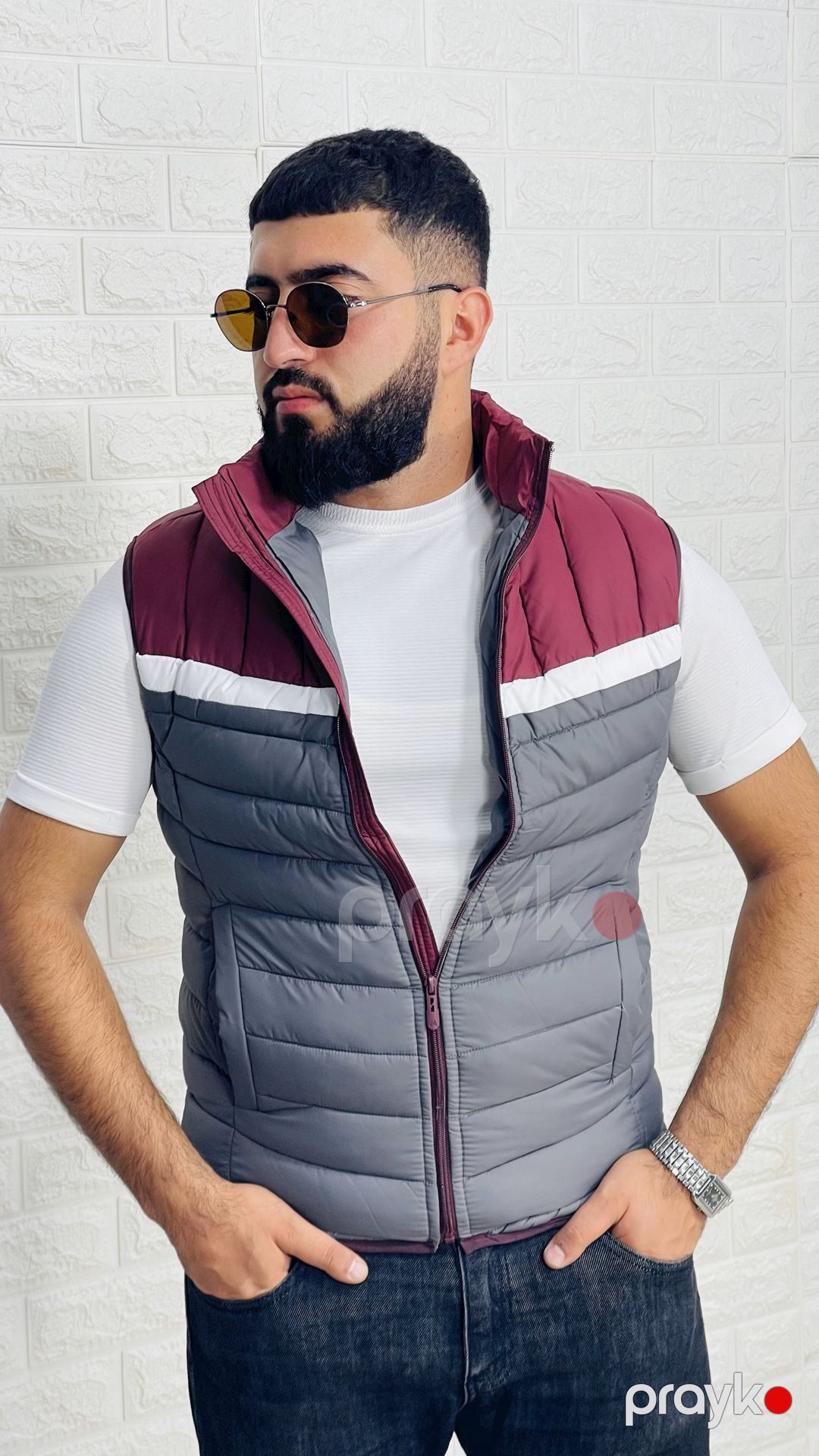 Kişilər üçün qalın jilet 1416-17720, rəngbərəng, polyester, ölçü 3XL — Mallar, Bakı (3)