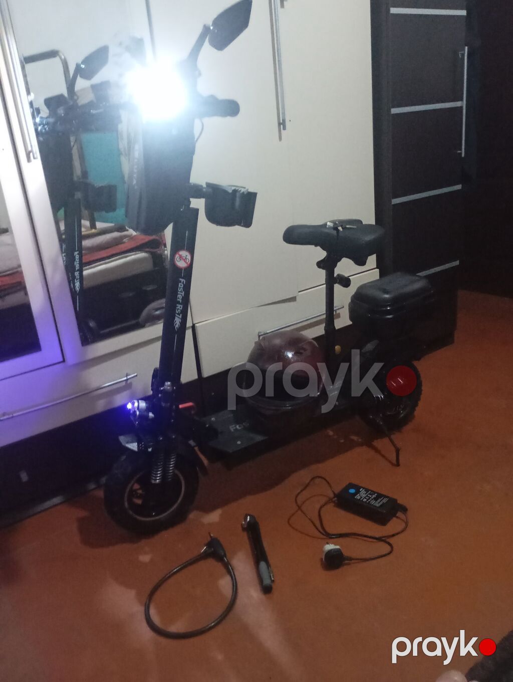 Elektrik skuter – güclü off-road təkərlər və oturacaqlı komplekt — Skuterlər, Digah (8)