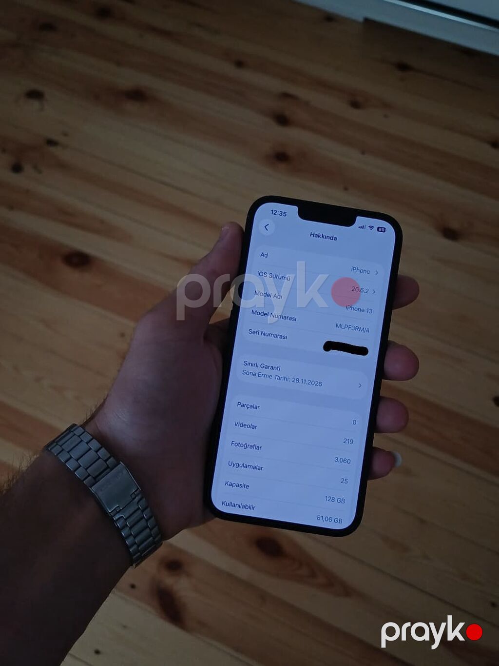 IPhone 13, 128 GB, Midnight, Zəmanət, Face ID, Sənədlərlə — Apple iPhone, Mingəçevir (5)