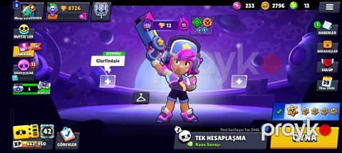 Brawl Stars hesabı – geniş məzmun və hazır inkişaf - Kupa: 8726 — Bakı