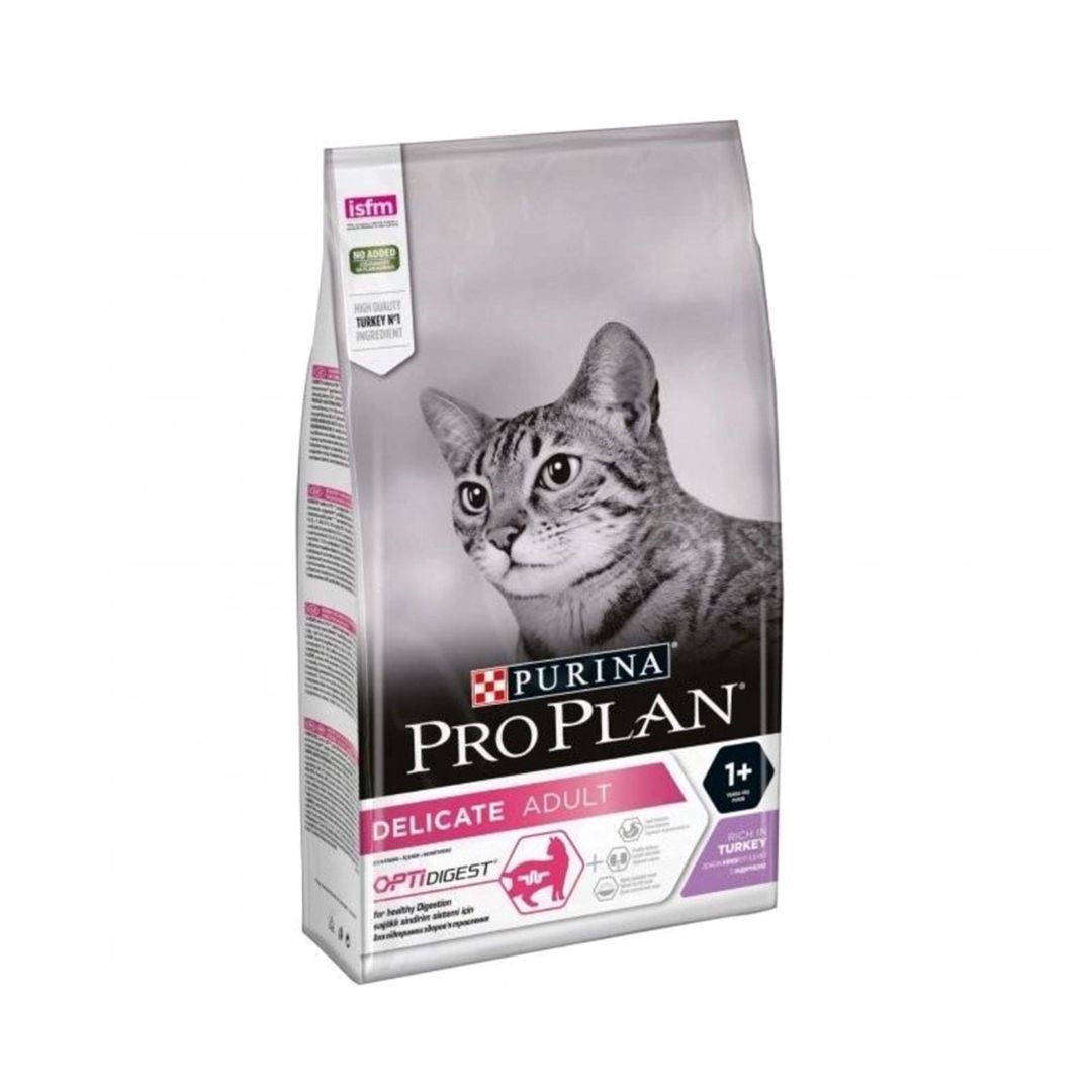 Quru yem Pro Plan Adult Delicate həsass həzimli pişikləri üçün, hind quşu əti ilə, 1 kq çəki ilə — Mallar, Bakı