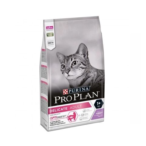 Quru yem Pro Plan Adult Delicate həsass həzimli pişikləri üçün, hind quşu əti ilə, 1 kq çəki ilə — Bakı