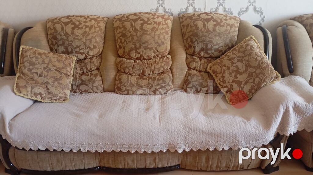 Klassik üslubda yumşaq mebel dəsti - Tərkib: 3 nəfərlik divan və 2 — Yumşaq mobilya dəstləri, Bakı (4)