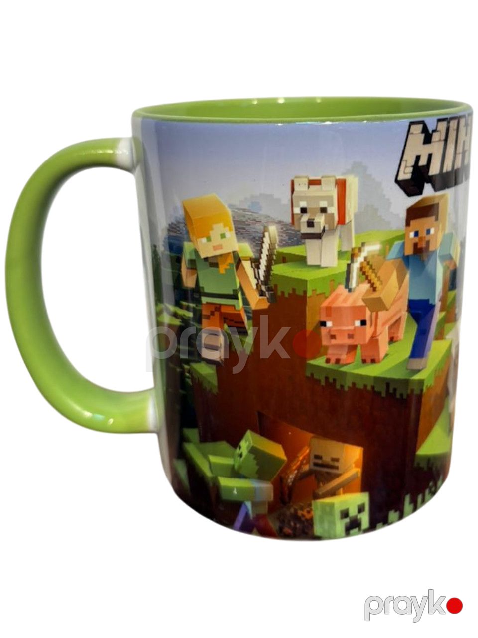 Krujka Minecraft, keramika, yaşıl, 200 ml — Mallar, Bakı (3)