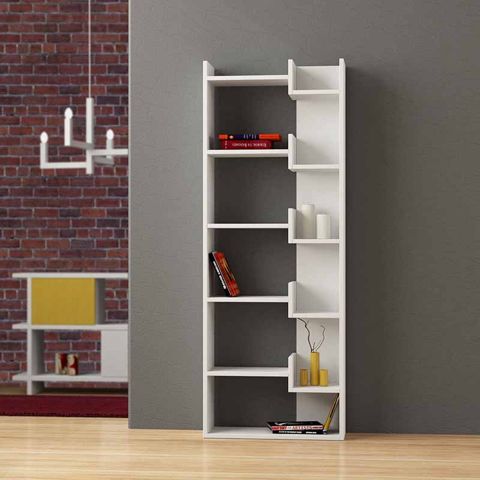 Stellaj Letta 3563, Ldsp, ağ, 162x22x61 sm — Bakı