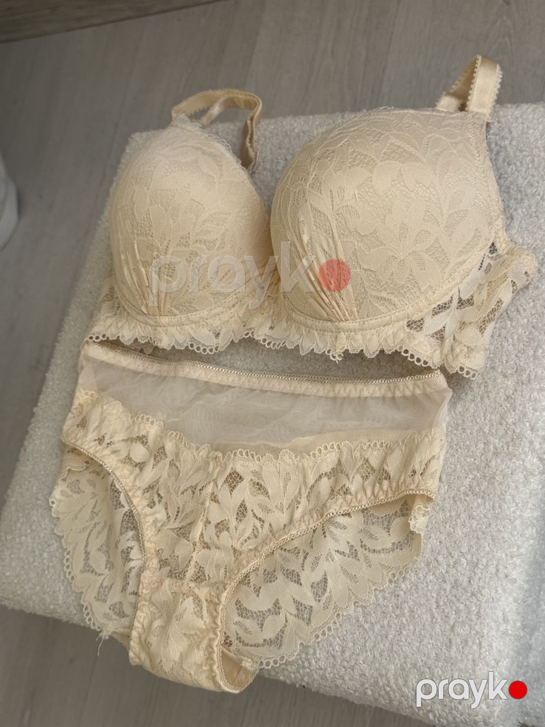Büsthalter və tuman, bej, neylon/spandeks, ölçü 80 — Mallar, Bakı (3)