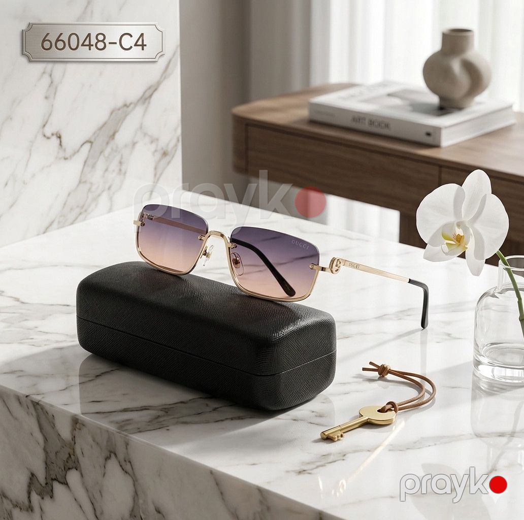 Qadın günəş eynəyi 66048-C4, qızılı — Mallar, Bakı (2)