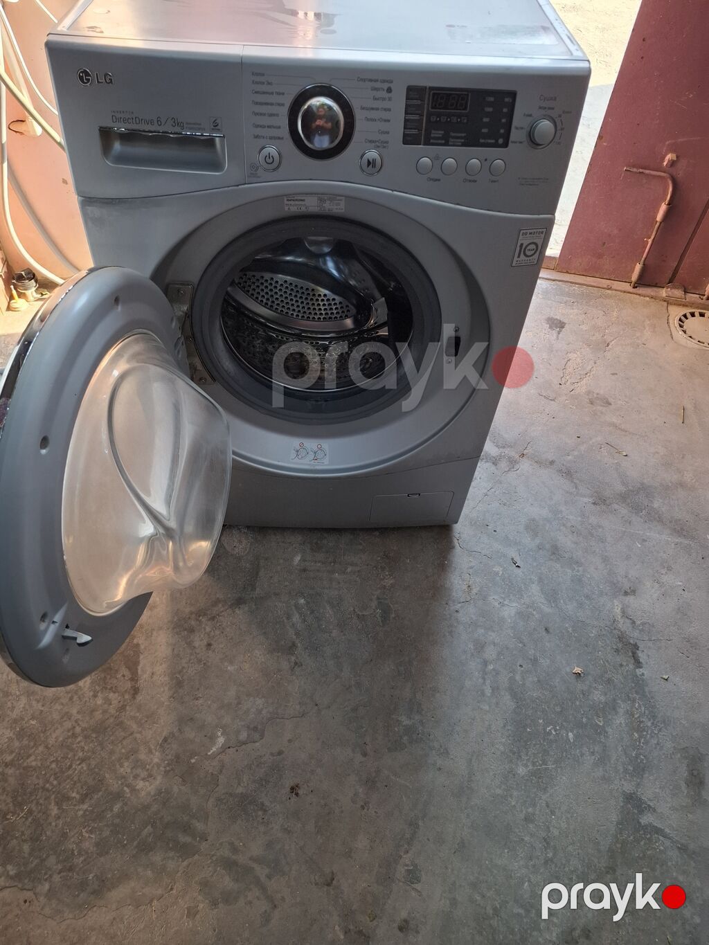 LG paltaryuyan (ön yükləməli), boz rəng Xüsusiyyətlər: - Direct Drive — Çamaşır maşınları, Sumqayıt (2)