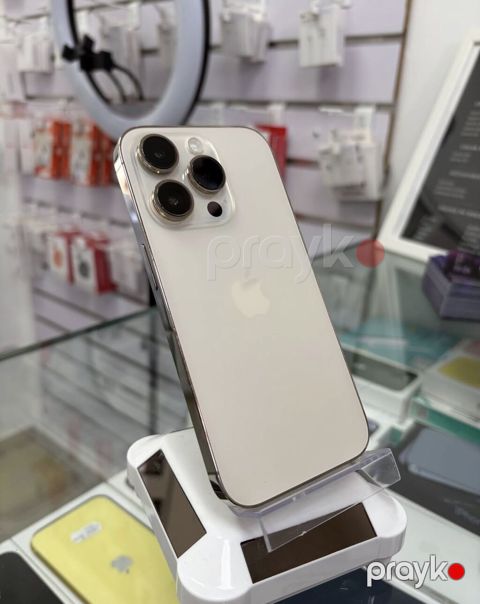 IPhone 14 Pro, 128 GB, Matte Gold, Zəmanət, Simsiz şarj, Face ID — Bakı