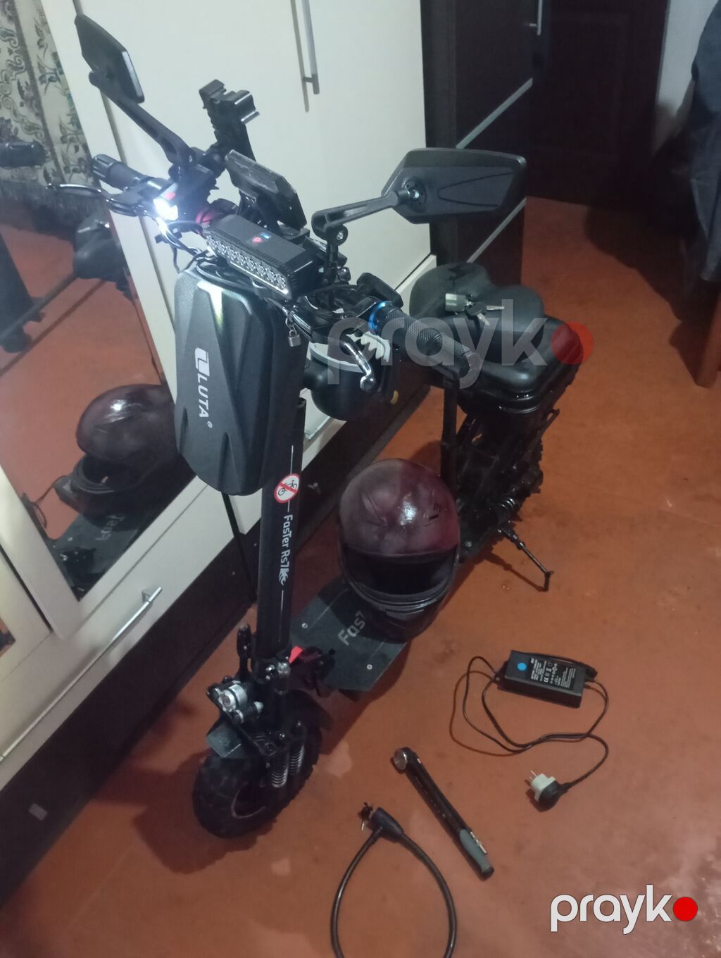 Elektrik skuter – güclü off-road təkərlər və oturacaqlı komplekt — Skuterlər, Digah (5)