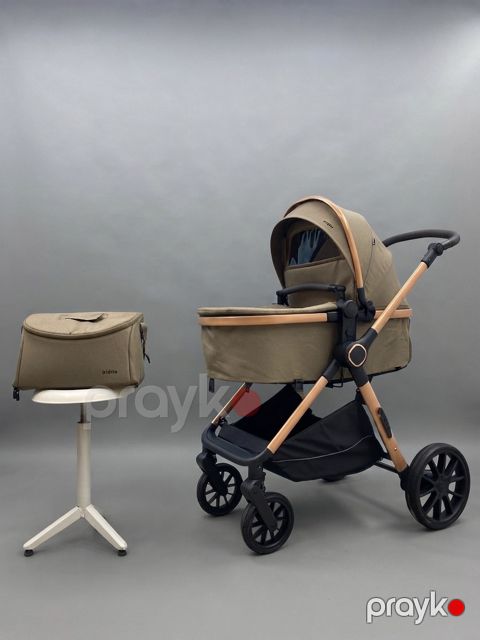 Uşaq arabası Kidilo N-H5G, çanta ilə, bej — Bakı